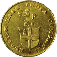 EIC,Madras Presidency,5 rupees gold