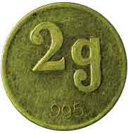 Token of gold control gold 2g