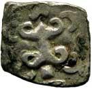 Surashtra janapada silver ¼ karshapana