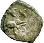 Surashtra janapada silver ¼ karshapana