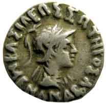 Indo-Greeks menander 1 soter silver drachm