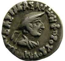 Indo-Greeks antialcidas silver drachm