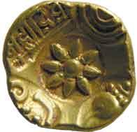 Yadavas of devagiri mahadeva gold padma tanka