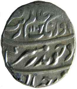 MUGHALS,Aurangzeb silver rupee
