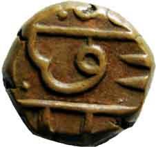 MARATHAS,Chhatrapati shivaji copper 7.8g