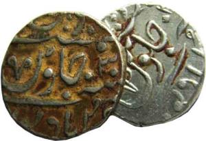 MARATHAS,Poona mint hali sikka silver rupee