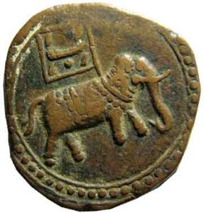 MYSORE,Tipu sultan copper double paisa