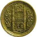 HYDERARABAD,Mir usman ali khan gold 1/8 ashrafi