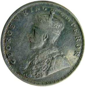 British India,George 5 silver rupee