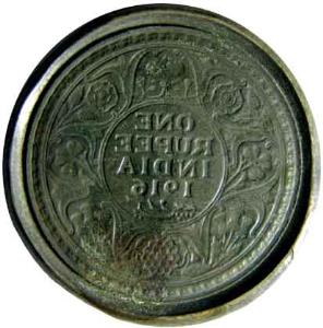 British India,George 5 reverse die of silver rupee