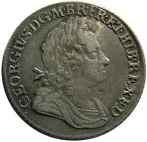 Great Britain George 1 silver shilling