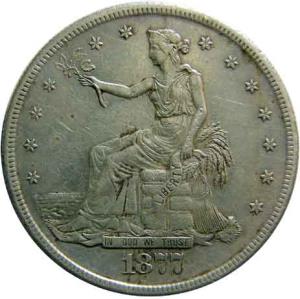 USA silver morgan dollar