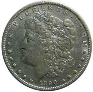USA silver morgan dollar