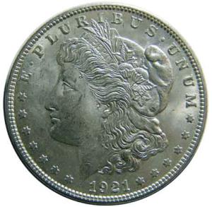 USA silver morgan dollar