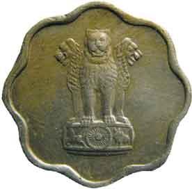 Test token of Indian post $ telegraph department nickel