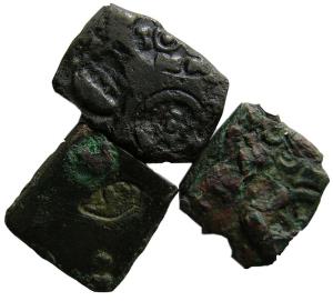 Vanga janapada billon (3), ½ karshapana