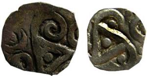 Babyal punch-marked coin silver 1.48g