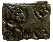 Post-mauryan punch-marked coin silver karshapana