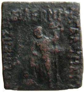 Indo-scythians maues square copper 11.7g