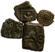Ancient coins of malwa region copper