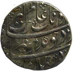 MUGHALS,Aurangzeb silver rupee