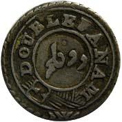 EIC,Madras Presidency,Double fanam silver