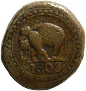 Ceylon copper stuiver 12 to rix-dollar