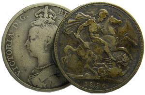 Great Britain victoria silver crown