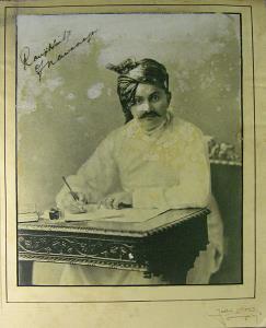 Signed autograph of ranjitsimha of nawanagar