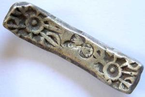 Gandhara janapada silver bent bar