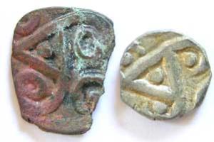 Babyal punch-marked coin silver