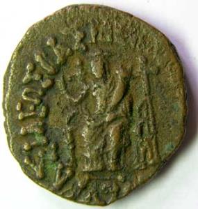 Indo-Scythians azes 1 copper 12.08g