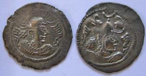 Indo-Sassanian silver 3.98,3.7g