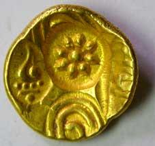 Yadavas of devagiri singhana gold padma tanka