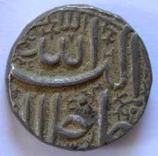 MUGHALS,Akbar silver ½ rupee