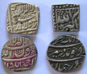 MUGHALS,Akbar silver ½ rupee