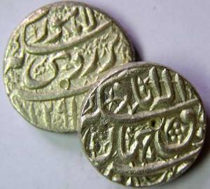 MUGHALS,Jahangir silver rupee