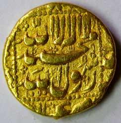 MUGHALS,Shah jahan gold mohur