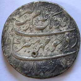 MUGHALS,Aurangzeb silver rupee