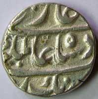 MUGHALS,Aurangzeb silver rupee