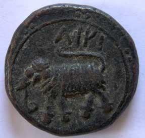 MYSORE,Tipu sultan copper double paisa