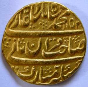 JAISALMER,Muhammad shah gold mohur
