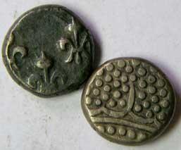 INDO-FRENCH,Pondicherry fanon silver
