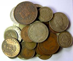 INDO-PORTUGESE,Goa set of 43 coins copper,silver,nickel