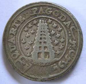 EIC,Madras Presidency,1/4 pagoda silver