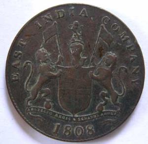 EIC,Madras Presidency,20 cash copper heavy issue