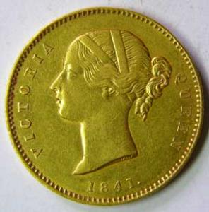 EIC,Colonial Coinage,Victoria queen gold mohur