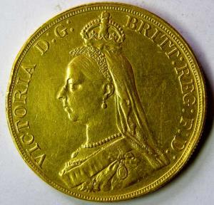 Great Britain gold 39.8g 5 guinea
