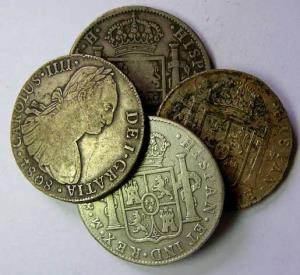 Spanish riyals silver