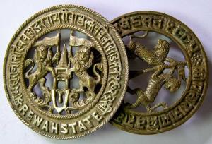 Badges of rewa state nickel